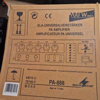 AMPLIFICATORE Monacor pa-888 mono 100