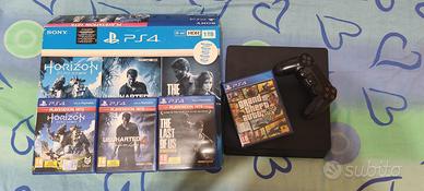 PS4 Slim 1tb + 4 giochi + 1 DualShock4