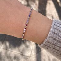 Bracciale Tennis argento 925 e zirconi naturali