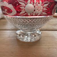 Centrotavola Vintage cristallo Boemia anni 60