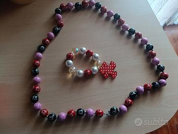 completo Crazy frog collana braccialetto 2008