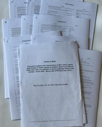 Banca Dati Concorso Allievo Agente Polizia (PDS)