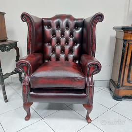 Poltrona chesterfield Queen Anne nuova.. chester 