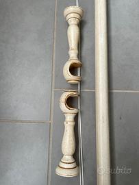 Bastone per tenda in legno da interno