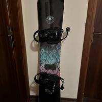 Kit snowboard donna: tavola+scarponi+casco+occhial