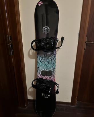 Kit snowboard donna: tavola+scarponi+casco+occhial