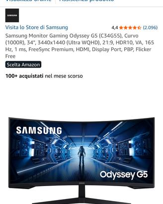 Monitor samsung gaming odissey G5 165Hz