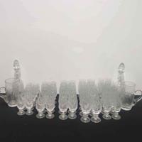 Grande antico servizio di bicchieri cristallo