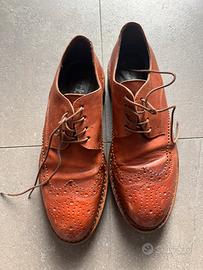 Stringate donna in pelle