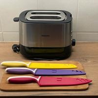 Tostapane  Philips+ 3 coltelli + taglieri in legno