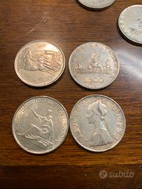 Monete 500 lire argento 83 pezzi