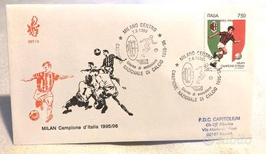 Milan Campione Italia 1995/96 - Busta FDC Numerata