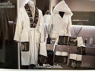 Completo bagno Renato Balestra nero e oro nuovo