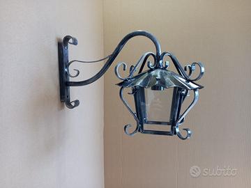 Lanterna - lampada in ferro battuto art. 1015