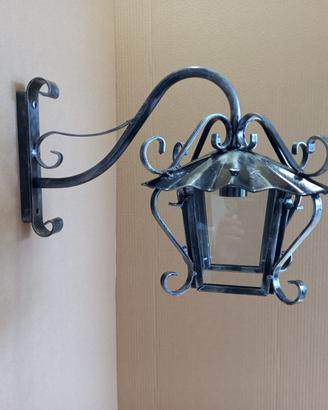 Lanterna - lampada in ferro battuto art. 1015