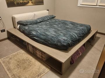 Letto legno con cassone