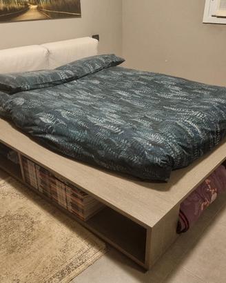 Letto legno con cassone