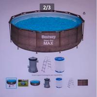 piscina Bestway + motore sabbia + kit pulizia