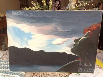 Olio su tela Tabacchi