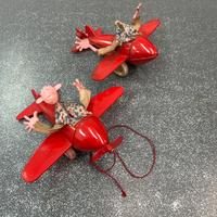 Coppia aereoplani gioco vintage