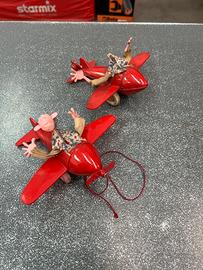 Coppia aereoplani gioco vintage