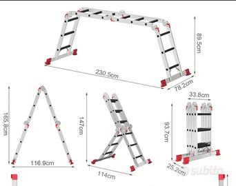 Scala Multifunzione  Alluminio 