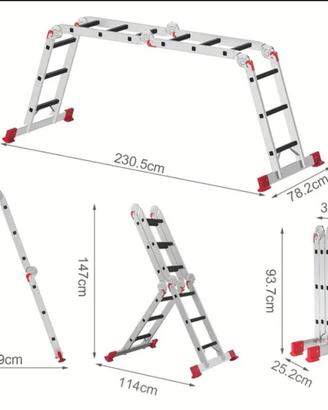 Scala Multifunzione  Alluminio 