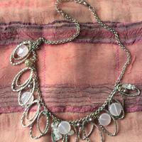 Collana quarzo rosa e perle di fiume