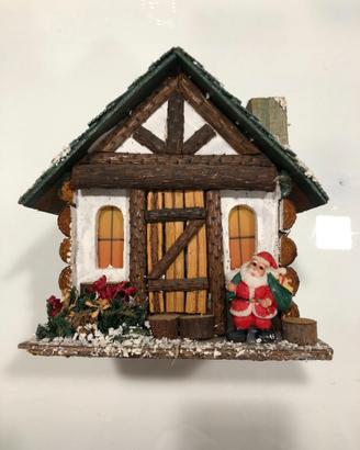 CASA DI BABBO NATALE PORTA CANDELA