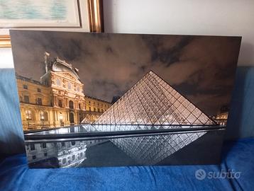 Quadro su tela, piramide del Louvre, 90 x 60