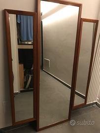 Specchio a tre ante