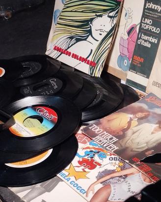 dischi 45 giri in vinile anni 1960\1970