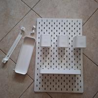 IKEA SKÅDIS Pannello porta oggetti + accessori