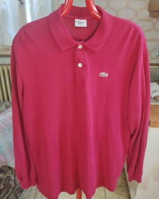 Polo Lacoste 
Maniche lunghe 
Taglia 7, XXL.