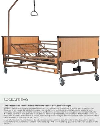 SOCRATE EVO Letto ortopedico elettrico