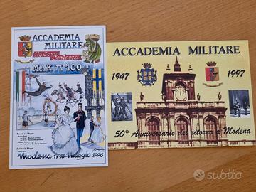 2 Cartoline 50 ° anniversario Accademia di Modena