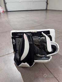 Guanto e biscotto portiere hockey