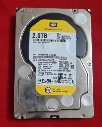Western Digital Hard disk Sata  2TB 
