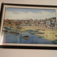 Quadro dipinto ad acquerelli