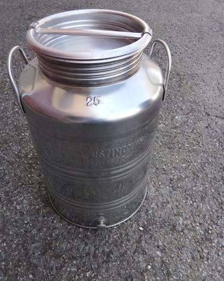 Fusto  sansone acciaio inox 25 litri