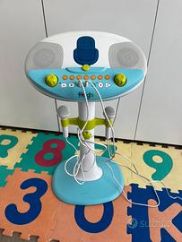 Karaoke singing machine con piedistallo