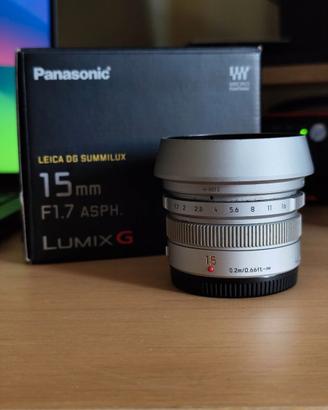 Panasonic Leica DG Summilux 15mm F1.7 ASPH Silver