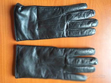 Guanti donna in pelle  foderati 100% cashmere