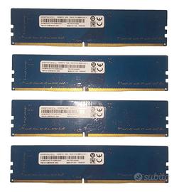 RAM DDR4 16Gb (4x4Gb) UDIMM 2666Mhz marca RAMAXEL