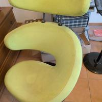 poltrona design varier peel verde acido usata