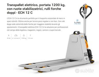 Transpallet elettrico STILL nuovo