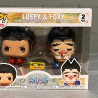 Luffy&Foxy Hot Topic 2pack One Piece funko pop