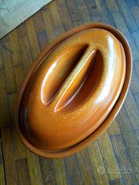 casseruola terracotta con coperchio 