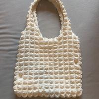 Borsa tote SHEIN bianca/panna, morbida e capiente