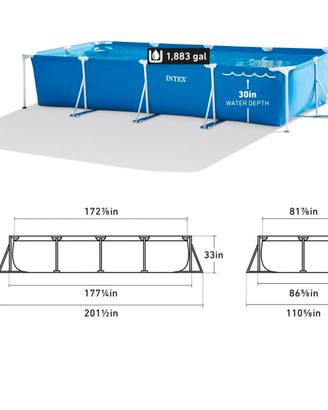 Piscina intex fuoriterra 450x220x84 cm
Completa di
